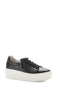 �K�{�[�� ���f�B�[�X �V���[�Y �X�j�[�J�[ �v���b�g�t�H�[�� Gabor 53.200 Platform Sneaker Black �u���b�N