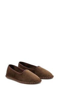 �}���S ���f�B�[�X �V���[�Y �X���b�|���E���[�t�@�[ MANGO Velour Loafer Brown �u���E��