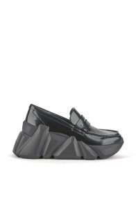 ���i�C�e�b�h�k�[�h ���f�B�[�X �V���[�Y �X���b�|���E���[�t�@�[ United Nude Space Kick Loafer Black �u���b�N
