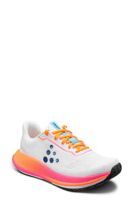 �N���t�g ���f�B�[�X �V���[�Y �X�j�[�J�[ Craft Pacer Low Top Running Shoe White/ Flourange �z���C�g