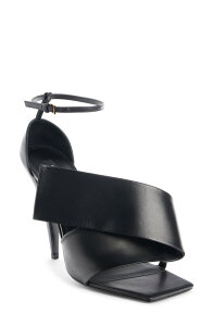 �W�o���V�[ ���f�B�[�X �V���[�Y �T���_�� �A���N�� Givenchy Twisted Ribbon Ankle Strap Sandal Black �u���b�N