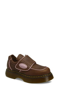 �h�N�^�[�}�[�`�� ���f�B�[�X �V���[�Y �T���_�� �v���b�g�t�H�[�� Dr. Martens Buzz Straplatform Shoe Dark Brown �u���E��