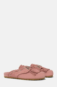 �X�J���b�\ ���f�B�[�X �V���[�Y �p���v�X SCAROSSO Flora Mules Pink - Suede �s���N