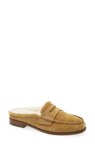 ���O�A���h�{�[�� ���f�B�[�X �V���[�Y �T���_�� ���[�t�@�[ rag & bone Carter Penny Loafer Mule Caramel Suede Shearling