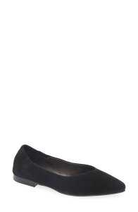 �R���_�[�j ���f�B�[�X �V���[�Y �p���v�X Cordani Mavis Pointed Toe Flat Black Suede �u���b�N