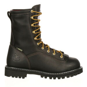 �W���[�W�u�[�c �����Y �V���[�Y �u�[�c�E���C���u�[�c ���[�X Georgia Boot Lacetotoe Goretex Waterproof 200G Insulated Work Boot Black �u���b�N