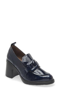�����_�[�Y ���f�B�[�X �V���[�Y �p���v�X ���[�t�@�[ Wonders Loafer Pump Navy Patent Leather �l�C�r�[