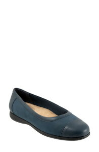 �g���b�^�[�Y ���f�B�[�X �V���[�Y �X���b�|���E���[�t�@�[ �L���b�v Trotters Delmara Cap Toe Slip-Onavy Nubuck �l�C�r�[