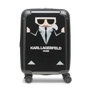 �J�[�� ���K�[�t�F���h ���f�B�[�X �o�b�O KARLAGERFELD Karl In A Box 21 Carry On Upright Suitcase Black �u���b�N