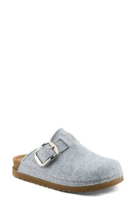 �t���N�T�X ���f�B�[�X �V���[�Y �T���_�� �E�[�� Flexus by Spring Step Giller Boiled Wool Clog Light Grey �O���[