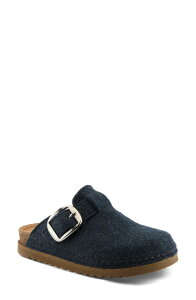 �t���N�T�X ���f�B�[�X �V���[�Y �T���_�� �E�[�� Flexus by Spring Step Giller Boiled Wool Clog Navy �l�C�r�[
