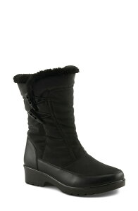 �t���N�T�X ���f�B�[�X �V���[�Y �u�[�c�E���C���u�[�c Flexus by Spring Step Tacey Waterproof Winter Boot Black �u���b�N