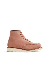 ���b�h�E�C���O ���f�B�[�X �V���[�Y �u�[�c�E���C���u�[�c ���U�[ Red Wing Heritage Classic Moc Roughout Leather Boot Dusty Rose Abilene