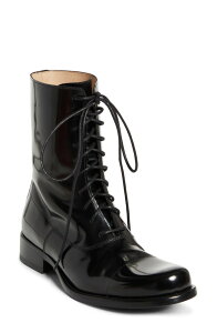 �U ���E ���f�B�[�X �V���[�Y �u�[�c�E���C���u�[�c The Row Kai Combat Boot Black �u���b�N