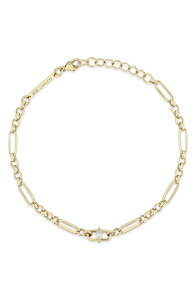 �]�[�V�b�R ���f�B�[�X �A�N�Z�T���[ �u���X���b�g�E�o���O���E�A���N���b�g Zo Chicco 14K Gold Medium Paper Clip Rolo Bracelet 14K Yellow Gold �C�G���[