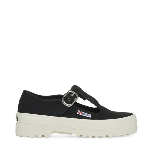 �X�y���K ���f�B�[�X �V���[�Y �X�j�[�J�[ Superga 2541 Mary Jane Alpina Sneakers Black Avorio �u���b�N