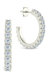�X�^�[�����O�t�H�[�G�o�[ ���f�B�[�X �A�N�Z�T���[ �s�A�X�E�C�������O Sterling Forever Eleri Cubic Zirconia Hoop Earringsilver �V���o�[