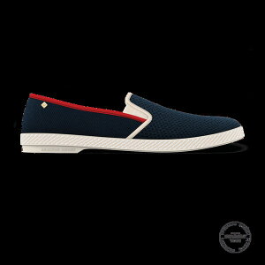 ���r�G�� ���f�B�[�X �V���[�Y �X���b�|���E���[�t�@�[ ���b�V�� Rivieras Classicanvas & Mesh Slip-On Loafer Navy With Red And White Trim �z���C�g