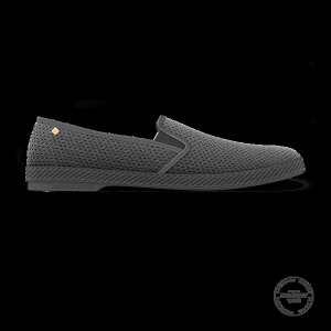 ���r�G�� ���f�B�[�X �V���[�Y �X���b�|���E���[�t�@�[ ���b�V�� Rivieras Classic Mesh Slip-On Loafer Anthracite Gray �O���[