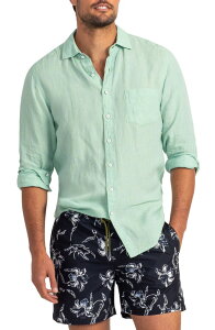 ���b�h�A���h�O�� �����Y �g�b�v�X �V���c ���l�� Rodd & Gunn Coromandel Button-Up Linen Shirt Mint �~���g