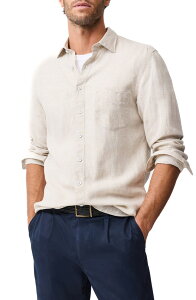 ���b�h�A���h�O�� �����Y �g�b�v�X �V���c ���l�� Rodd & Gunn Coromandel Button-Up Linen Shirt Oatmeal �I�[�g�~�[��