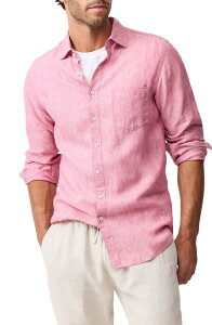 ���b�h�A���h�O�� �����Y �g�b�v�X �V���c ���l�� Rodd & Gunn Coromandel Button-Up Linen Shirt Orchid