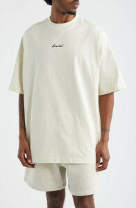 �t�B�A�I�u�S�b�h �����Y �g�b�v�X T�V���c ���S Fear of God Essentialsignature '90s Fit Short Sleeve Logo T-Shirt Ivory �A�C�{���[