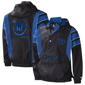 �X�^�[�^�[ �����Y �A�E�^�[ �W���P�b�g�E�u���]�� Men'starter Black/Royal TRACKHOUSE RACING Impact Half-Snapullover Jacket Black �u���b�N