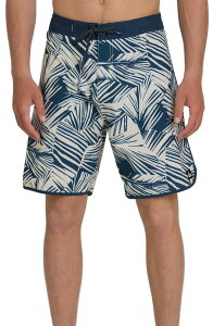 �N�C�b�N�V���o�[ �����Y ���� �n�[�t�p���c�E�V���[�c �V���[�g�p���c Quiksilver Aruba Palm 19 Board Shorts Dark Denim �f�j��