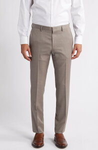 �{�X �����Y �{�g���X �J�W���A���p���c �X�����t�B�b�g �E�[�� BOSS Geniuslim Fit Wool Suit Pants Light Beige �x�[�W��