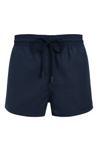 ���B���u���N�C�� �����Y ���� �n�[�t�p���c�E�V���[�c �E�[�� Men's Micro Carreaux Short Woolen Swim Trunks - Vilebrequin x The Woolmark Company Bleu Marine
