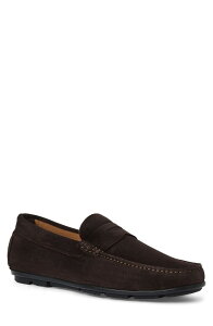 �A�N�A�^���A �����Y �V���[�Y �X���b�|���E���[�t�@�[ Aquatalia Enzo Wateresistant Driving Loafer Dark Brown Suede �u���E��