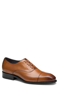 �W�����X�g���A���h�}�[�t�B�[ �����Y �V���[�Y �_�[�r�[ �L���b�v Johnston & Murphy Ashton Cap Toe Derby Tan Full Grain �^��