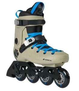 �P�[�c�[ ���f�B�[�X �V���[�Y �X�j�[�J�[ K2 Surge 84 Inline Skates for Men Women Adult, Unisex Street Fitness Roller Skate Blades Khaki/Blue �u���[