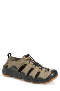 �L�[�� �����Y �V���[�Y �T���_�� KEEN Hyperport H2 Sandal Brindle/Black �u���b�N