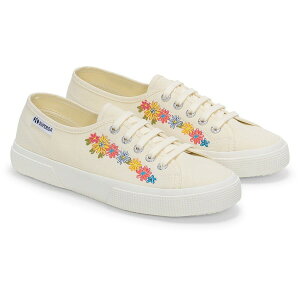 �X�y���K ���f�B�[�X �V���[�Y �X�j�[�J�[ �v�����g Superga 3750 Flower Print Legeerra Sneakers Beige Natural Multiflowers �x�[�W��