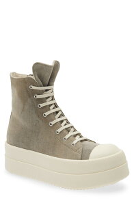 ���b�N�I�E�G���X �����Y �V���[�Y �X�j�[�J�[ �v���b�g�t�H�[�� Rick Owens DRKSHDW Bumper High Toplatform Sneaker Dust/ Milk/ Milk