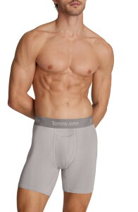 �g�~�[�W���� �����Y �A���_�[�E�F�A �{�N�T�[�p���c Tommy John Second Skin Luxe Rib 6-Inch Boxer Briefs Ash �A�b�V��