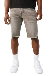 �g�D���[�����W���� �����Y �{�g���X �f�j���p���c �X�g���[�g �V���[�g�p���c True Religion Ricky Frayed Straight Leg Denim Shorts Plankton Grey Wash �O���[