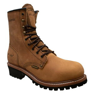 �A�h�e�b�N �����Y �V���[�Y �u�[�c�E���C���u�[�c AdTec 9 Waterproof Logger Boots Brown �u���E��