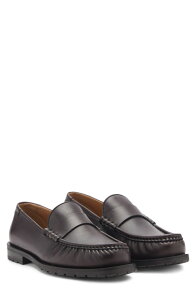 �}���S �����Y �V���[�Y �X���b�|���E���[�t�@�[ ���U�[ MANGO Leather Loafer Brown �u���E��