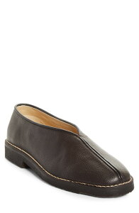 �����[�� �����Y �V���[�Y �X���b�|���E���[�t�@�[ �N���[�v Lemaire Piped Crepe Slipper Loafer Dark Brown �u���E��