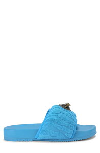 �J�[�g�W�F�C�K�[�����h�� �����Y �V���[�Y �T���_�� Kurt Geiger London Puff Eagle Head Slide Sandal Medium Blue �u���[