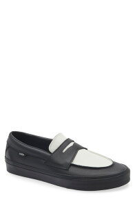 �o���Y �����Y �V���[�Y �X���b�|���E���[�t�@�[ ���U�[ Vans Two-Tone Leather Penny Loafer Leather Black/Marshmallow �u���b�N