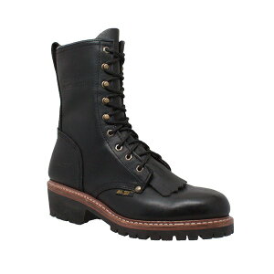 �A�h�e�b�N �����Y �V���[�Y �u�[�c�E���C���u�[�c AdTec 10 Fireman Logger Black �u���b�N
