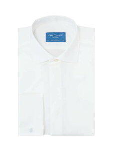 ���o�[�g �^���{�b�g �����Y �g�b�v�X �V���c Robertalbott Reynolds Hidden Placket Formal Shirt in Contemporary Fit White �z���C�g
