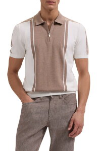 �u�K�b�` �����Y �A�E�^�[ �j�b�g�E�Z�[�^�[ �n�[�t�W�b�v �|���V���c Bugatchi Quarter Zipolo Sweater Taupe �g�[�v