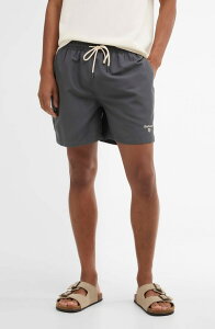 �o�u�A�[ �����Y ���� �n�[�t�p���c�E�V���[�c �v�����g Barbour Watereactive Leaf Print Swim Trunks Asphalt