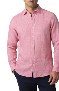 ���o�[�g �^���{�b�g �����Y �g�b�v�X �V���c ���l�� Robertalbott Morgan Linen Shirt Pink �s���N