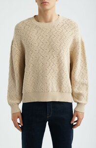 �t���[�� �����Y �A�E�^�[ �j�b�g�E�Z�[�^�[ �R�b�g�� FRAME Open Stitch Cotton Sweater Light Stone �X�g�[��